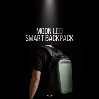 Moon smart LED backpack  ให้การสะพายของคุณไม่น่าเบื่ออีกต่อไป กับ #กระเป๋าLED 🌒🖤