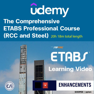 Learning The Comprehensive ETABS Software windows  Professional Course (RC and Steel) | English