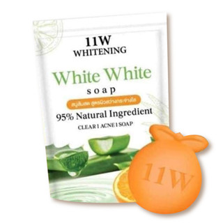 11W White White soap วันวันดับบลิว ล้างหน้า [2 ก้อน/ซอง]