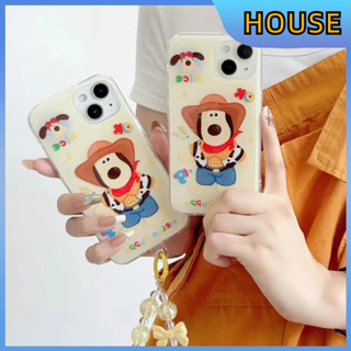 💲คูปองเคลม💲เคสไอโ case for iphone 11 12 ลูกสุนัขคาวบอย เคส 14 13 12 11 pro max ชุบ ป้องกันการตก วัสดุ imd