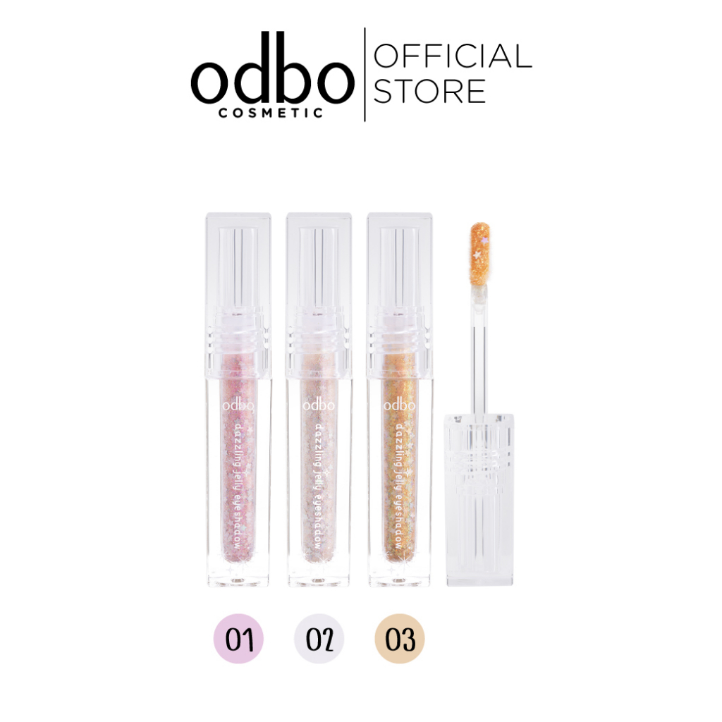 ODBO DAZZLING JELLY EYESHADOW OD2013 #กลิตเตอร์เจลลี่ วิ้งชัด ติดทน