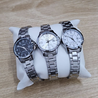 [ของแท้] Casio นาฬิกาข้อมือผู้หญิง รุ่น LTP-V004D-1B LTP-V004D-1B2 LTP-V004D-2B LTP-V004D-7B LTP-V004D-7B2