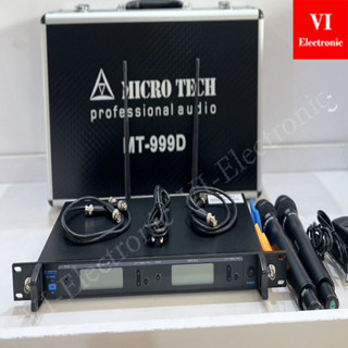 ไมค์ลอยMicrotech mt-999d  รับ-ส่งสัญญาณ 80-100 เมตร คลื่นความถี่ใหม่ 803-806MHz  ความถี่ย่านUHF