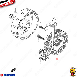 ขดลวดจานไฟ STATOR ASSY แท้ Suzuki Address 110