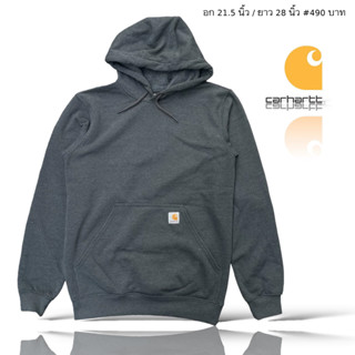 เสื้อสเวตเตอร์ Carhartt มือสอง แท้ ผ้านุ่ม สีเทาเข้ม