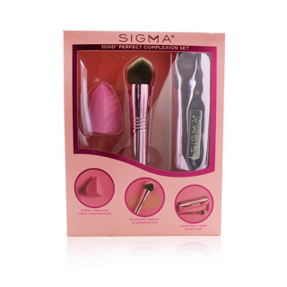 SIGMA BEAUTY - 3DHD Perfect Complexion Set (1x Blender, 1x Kabuki Brush, 1x Bag)  - 2pcs+1bag