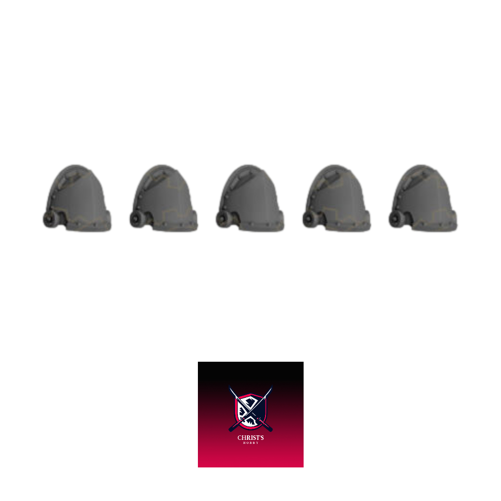 Grimdark scifi miniatures parts shoulder pads14