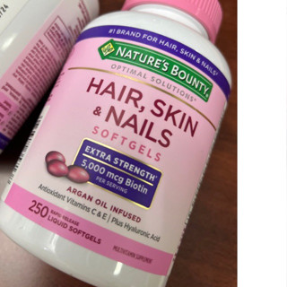 Natures Bounty Hair, Skin and Nails, แบบเม็ด 250 Softgels และ แบบ เยลลี่กัมมี่ 230 gummies พร้อมส่ง