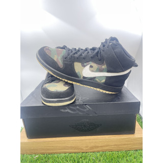 [ของแท้100%มือสองหายาก]Nike SB Dunk High Camo(EUR43:27.5cm.)