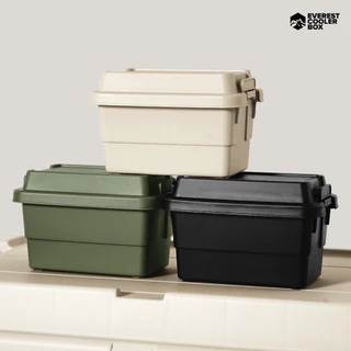 รุ่นใหม่ !! ลังเก็บของมินิมอล STACKING CONTAINER กล่องใส่ทิชชู่1.1 ลิตร Camping Box 1.1L ลังจิ๋ว