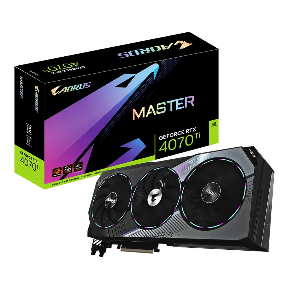 VGA GIGABYTE AORUS GEFORCE RTX 4070 TI MASTER 12GB GDDR6X (GV-N407TAORUS M-12GD)