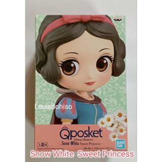 ของใหม่ ของแท้ Disney  Snow White Q posket Figure สโนไวท์ ตุ๊กตาเจ้าหญิง Qposket