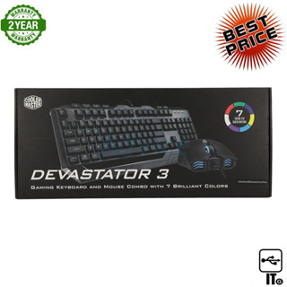 คีย์บอร์ด2 IN 1 COOLER MASTER DEVASTATOR 3 ชุด คีย์บอร์ด เมาส์ ประกัน2Y เม้าส์ คียบอร์ด เมาส์คีย์บอร์ด ชุดเมาส์คีย์บอร์ด