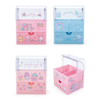 ใหม่ กล่องใส่เครื่องสำอางค์ ลิ้นชัก Sanrio My Melody Cinnamooroll Littletwinstars