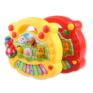 เปียโนออร์แกน เสียงสัตว์ คละสี animal piano toy ของเล่นเด็ก มีเสียง มีไฟ กระตุ้นพัฒนาการ ออแกนมินิ เปียโนเด็ก