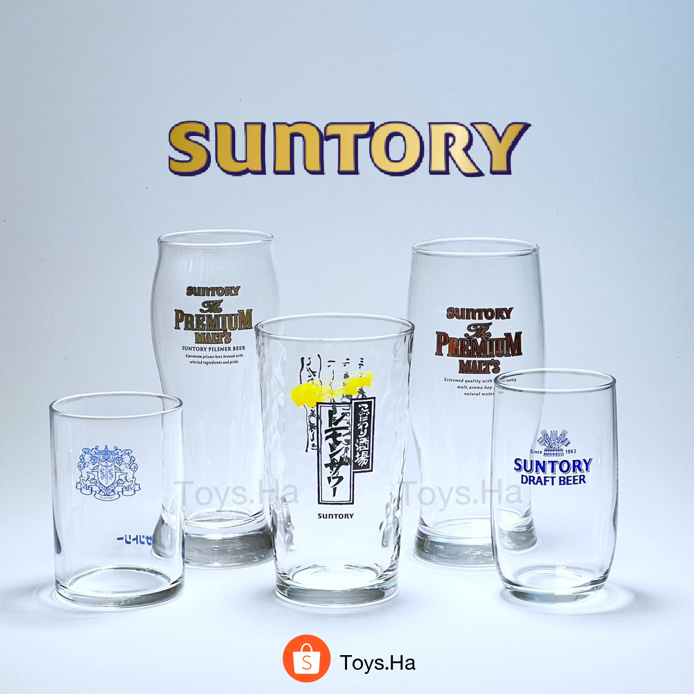 ของแท้! แก้ว Suntory แก้วเบียร์ญี่ปุ่น แก้วช็อตเบียร์ญี่ปุ่น แบรนด์ Suntory ของแท้จากประเทศญี่ปุ่น