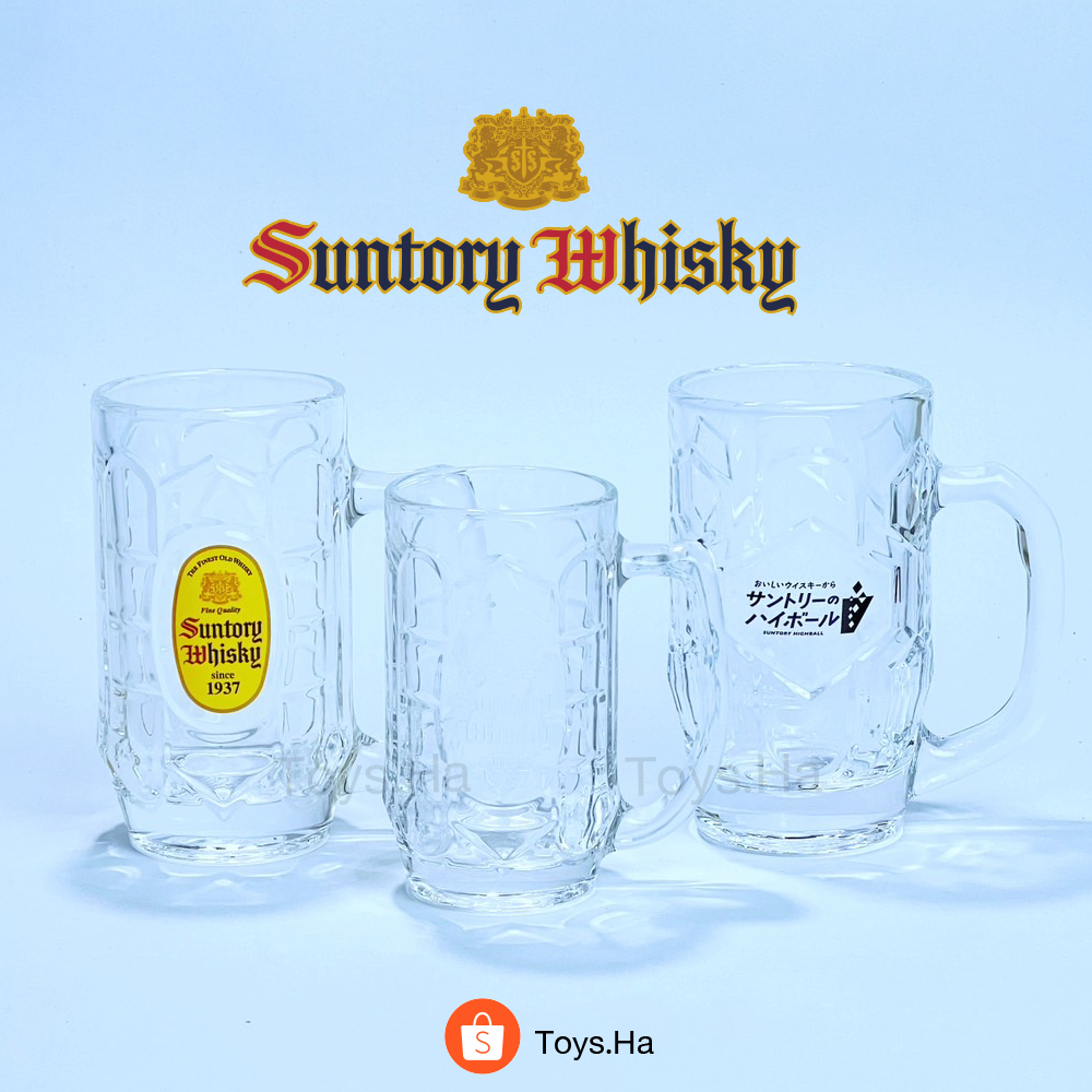 ของแท้! Suntory แบบมีหูจับ แก้วเบียร์ญี่ปุ่น แบรนด์ Suntory ซันโทรี่ จากญี่ปุ่น 🇯🇵