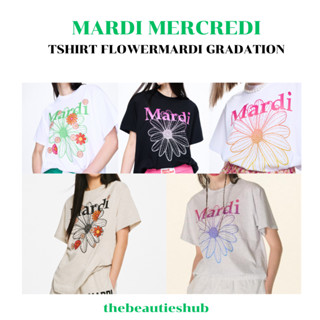 พร้อมส่ง - Mardi mercredi เสื้อยืดลายดอกไม้ แท้ 100%