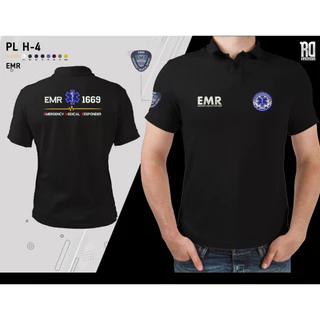 เสื้อโปโลEMR ชุดกู้ชีพ ชุดกู้ภัย งานปัก PL H-4