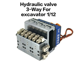 1/12 model hydraulic valve control 3-way For excavator 1/12 engineering hydraulic model hydraulic system