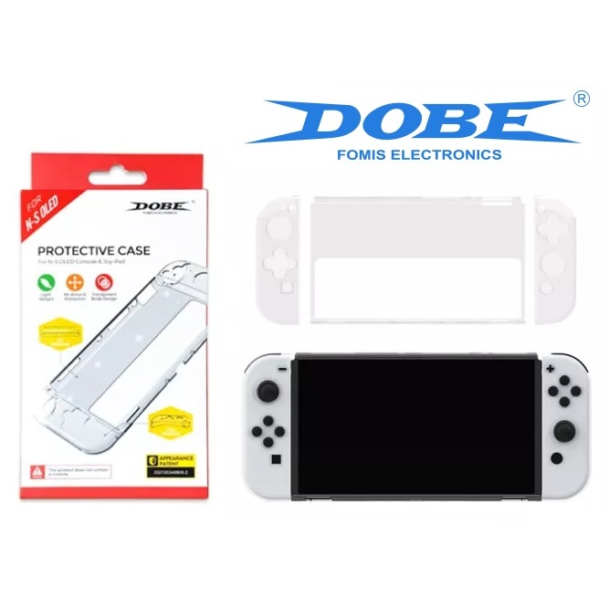 เคสใสNintendo Switch OLED ตรงจอย ของแท้ DOBE TNS-1133B บางและเคสกลางเป็นกรอบใส่