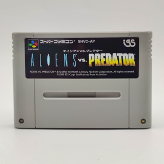 ALIENS VS. PREDATOR ตลับ SFC REPRO ตัวเกมใช้รอม SNES ภาษาอังกฤษ เอเลี่ยน พรีเดเตอร์