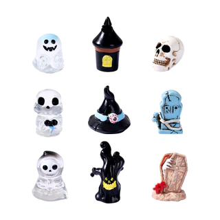A020 ตุ๊กตาจิ๋ว ชุดผีน้อย ฮาลาวีน Halloween สำหรับตกแต่งสวนถาด แต่งสวนจิ๋ว บ้าน เค้ก ของขวัญ