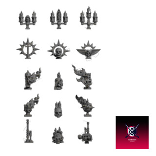 Warhammer 40k proxy parts Backpacks Decorations01