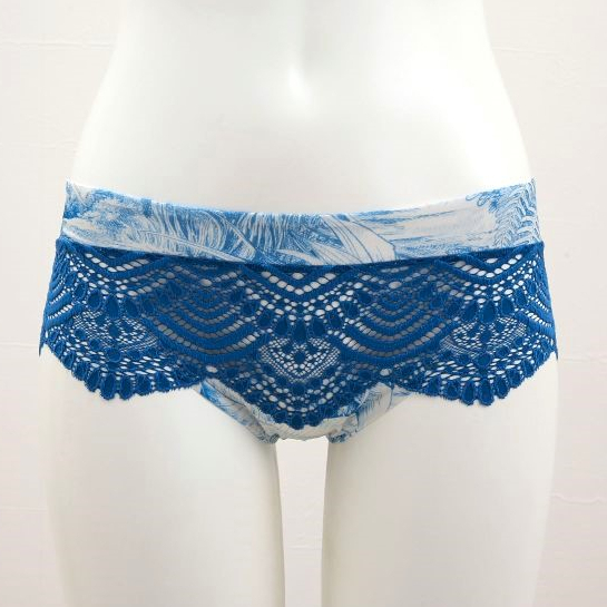 Annebra กางเกงใน ทรงบอยเลค ผ้าลูกไม้ Boyleg Panty รุ่น AU3-829 สีครีม,สีฟ้า