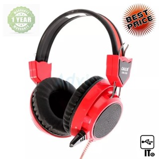 Headset OKER (SM-839) Red ประกัน 1Y หูฟัง เฮดเซ็ท