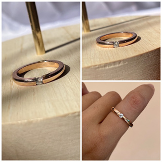 lovely rings stainless steel | ส่งจากไทย🇹🇭 แหวนเพชรงานสแตนเลส ไม่ลอกไม่ดำ โดนน้ำโดนเหงื่อได้ งานน่ารักมาก