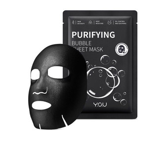 YOU Purifying Bubble Sheet Mask แผ่นมาส์กชาร์โคล์บับเบิ้ล