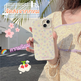 🐱‍🐉จัดส่งภายใน 24 ชม🌹 เคสไอโฟน 11 12 13 14 Pro Max ดอกไม้ สาวน่ารักหัวใจ ฤดูร้อน เรียบง่าย Case for iPhone ผลิตภัณฑ์ร้อน