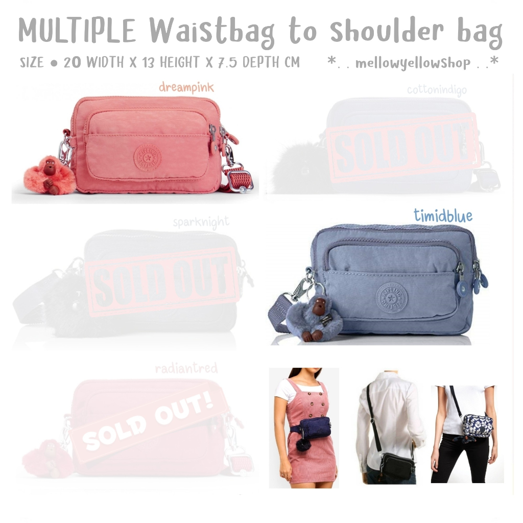 Kipling MULTIPLE Waistbag to shoulder bag
