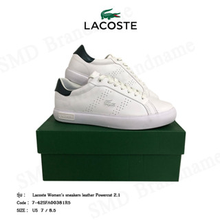 Lacoste รองเท้าผ้าใบ รุ่น Lacoste Womens sneakers leather Powercut 2.1 Code: 7-42SFA00381R5