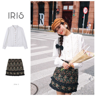 [สินค้าลิขสิทธิ์แท้] IRIS BOUTIQUE IS2023YD71-IK2023K296 Time traveller shirt-Chaka salt lake  เสื้อเชิต กระโปรง