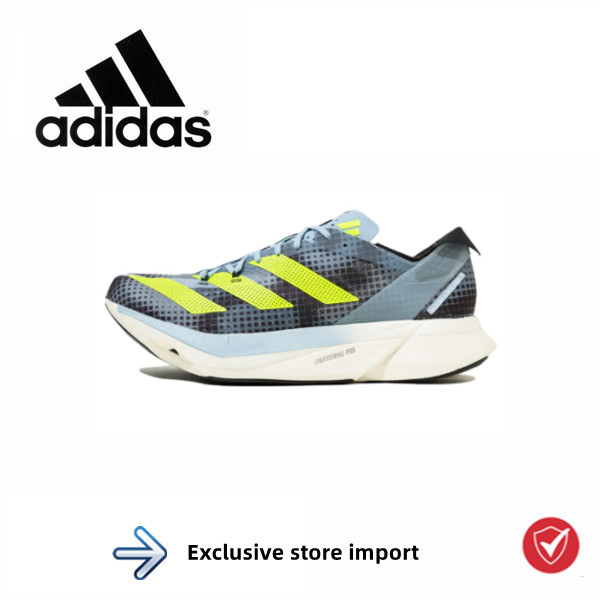 adidas Adizero Adios Pro 3  Anti-slip wear-resistant low-top running shoes grey blue