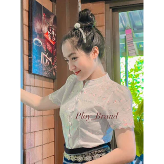 เสื้อลูกไม้ผกากรองรุ้ง