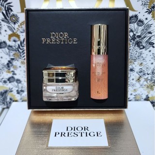 เซ็ทคู่ ครีม&amp;เซรั่ม ดิออร์ แท้💯%Dior Prestige Travel Set 2 items New Package มีฉลากไทย