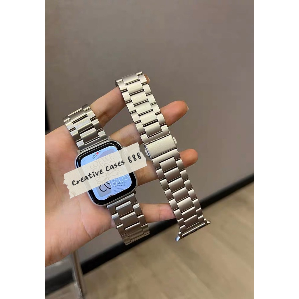 พร้อมส่ง สายสแตนเลสหนัก เกรดพรีเมี่ยม ใช้ได้กับ Smart Watch 8 7 6 5 4 3 2 1 Se Ultra และ Ultra8Pro H