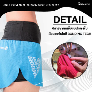 VATEMON กางเกงวิ่ง BELT BASIC เนื้อผ้า AERO WAVE สำหรับผู้หญิง