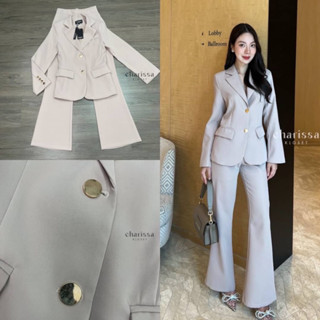 ราคาถูกที่สุด!! Charissa Kloset 50030 Set suit เสื้อ+กางเกง