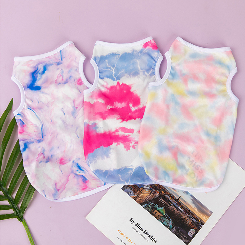 เสื้อลายมัดย้อมสัตว์เลี้ยง ชุดน้องแมว เสื้อกล้ามน้องหมา ราคา ถูกที่สุด ดีลบีเคเค แกลเลอรีภาพที่ 3