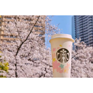 แท้ 100% แก้ว Starbucks สตาร์บัคส์ญี่ปุ่น ใหม่ แก้วรียูสซากุระStarbucks sakura reusable cup ซากุระ