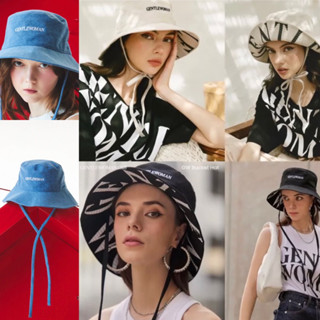 (พร้อมส่ง)👒GW BUCKET HAT : สีครีม ดำ ฟ้า ถูกสุดในShopee 🎈