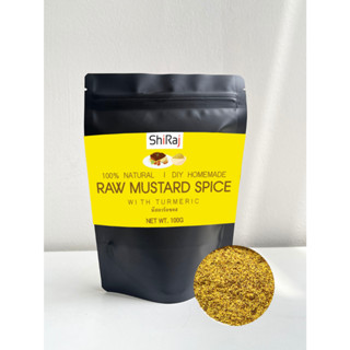 Homemade Raw mustard spice with turmeric./ Ready to Mix / DIY มัสตาร์ดซอส / Natural Ingredients