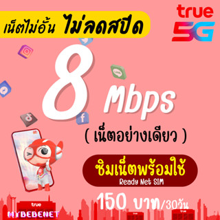 🔥ซื้อ 1 แถม 1🔥 (เล่นได้เลย) ซิมเทพทรู True เน็ตไม่อั้น 4 Mbps (30GB) + โทรฟรีทุกเครือข่าย (ใส่ซิมเล่นได้เลย)