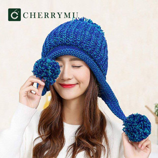 CHERRYMU รุ่น CK03 หมวกไหมพรม Koko pom pom hat