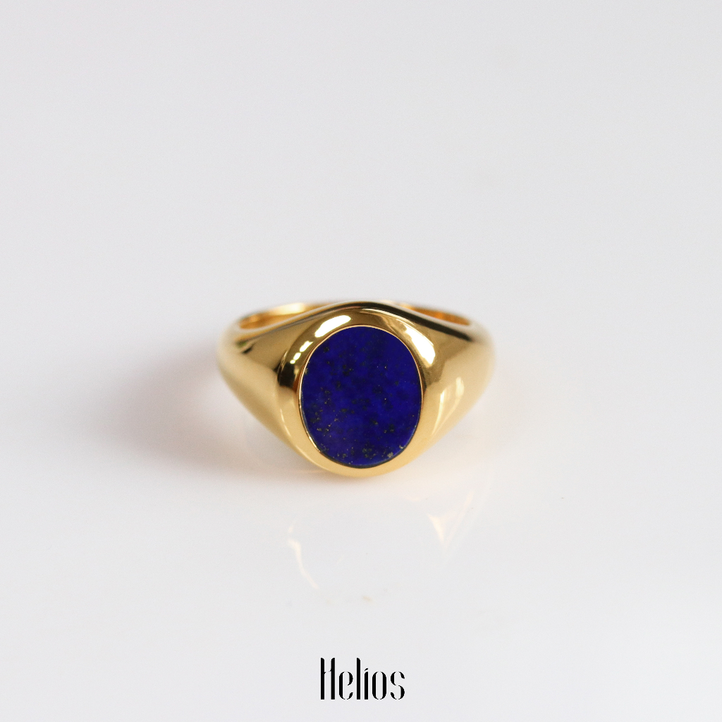 Stone Signet Ring - แหวนพลอยแท้ ตัวเรือนเงิน 925
