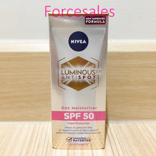 Nivea Luminous 630 นีเวีย ลูมินัส630 สปอตเคลียร์ ซัน โพรเทค เอสพีเอฟ 50 พีเอ+++ 40 มล